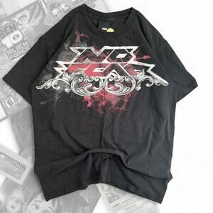 Y2K Grunge Black No Fear Graphic Tee